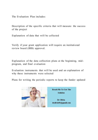 Assignment 2 Final Project Writing the Grant Part 2 Methodolo | DOCX