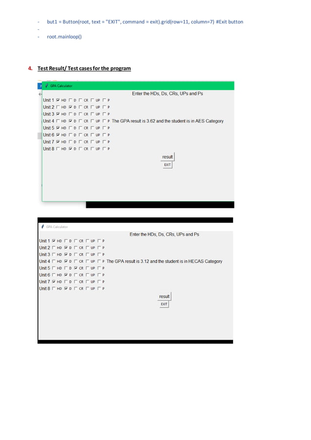 Assignment 2 lab 3 python gpa calculator | PDF