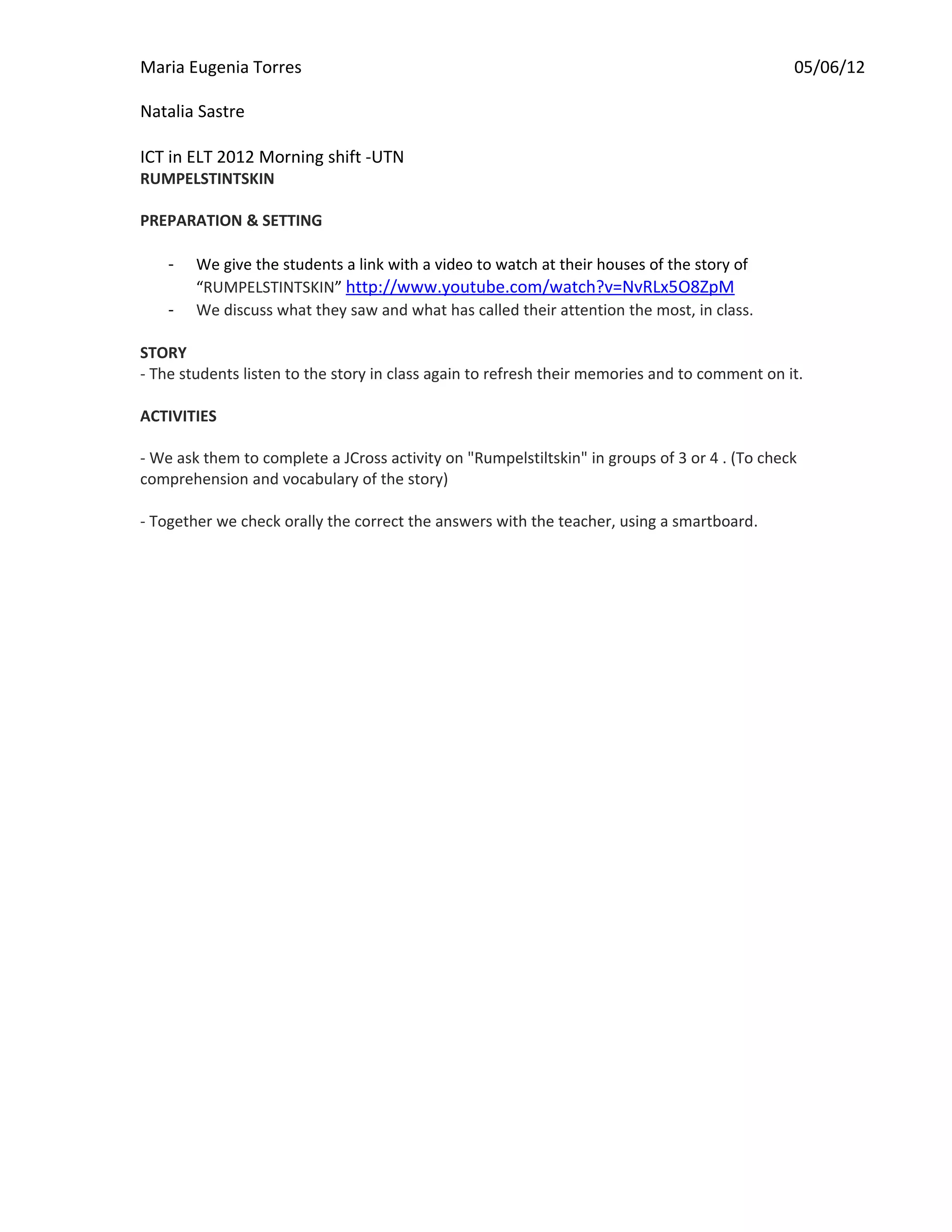 Assignment 2 lesson plan | PDF
