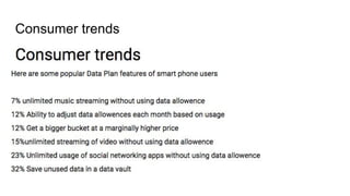 Consumer trends
 