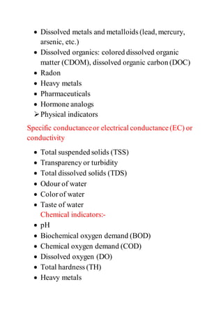 Polluted sample collection and preservation | DOCX
