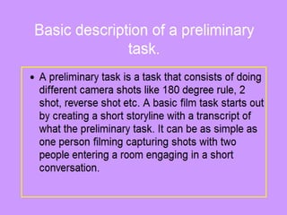 Assignment 2 – Pre Preliminary Task