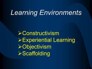 Sims Hybrid Psychological FoundationLegendNine Events CognitiveBehaviorismConstructivist Activities Included