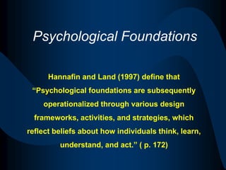 Learning Environments