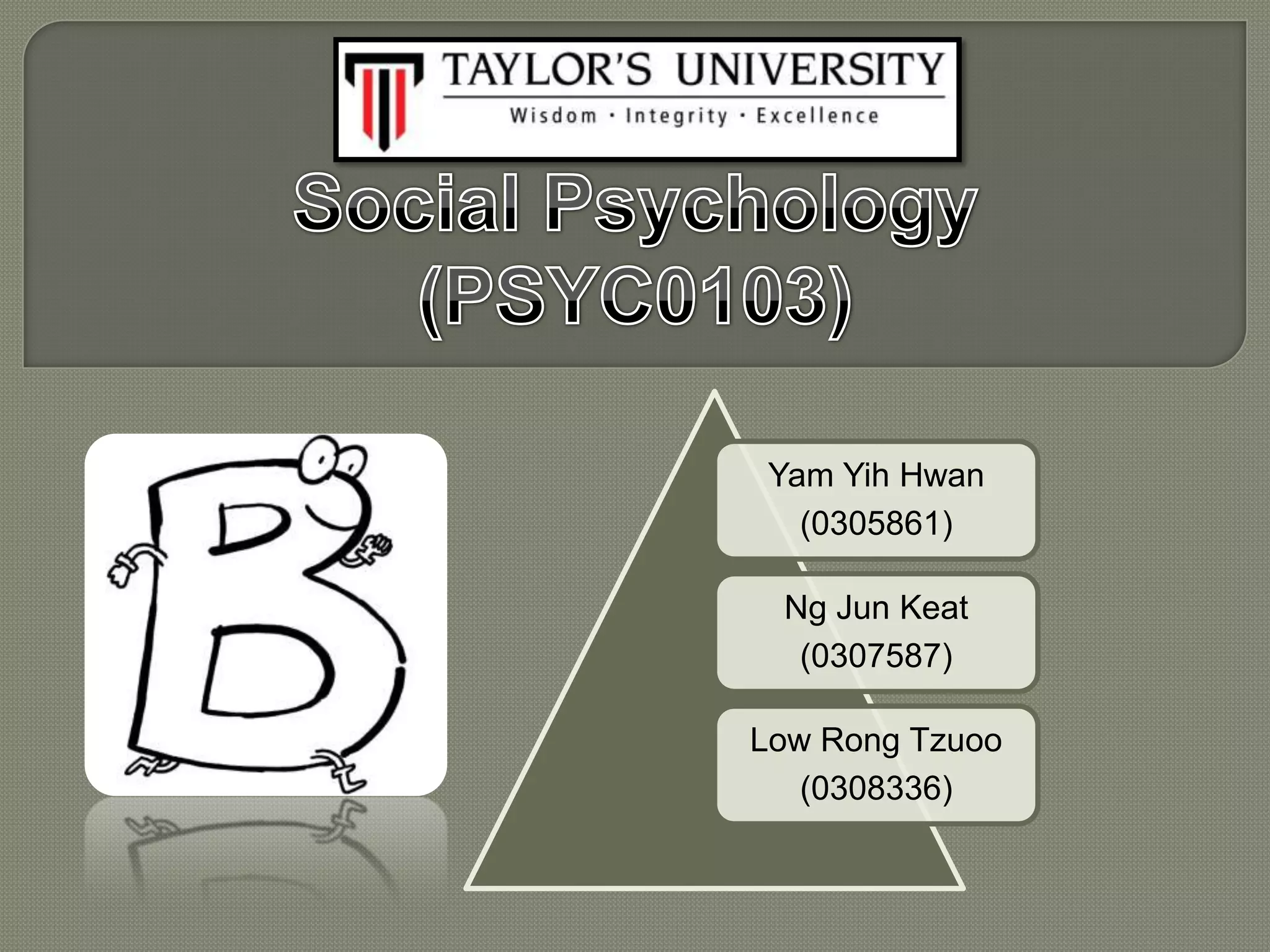 Yam Yih Hwan
(0305861)
Ng Jun Keat
(0307587)
Low Rong Tzuoo
(0308336)
 