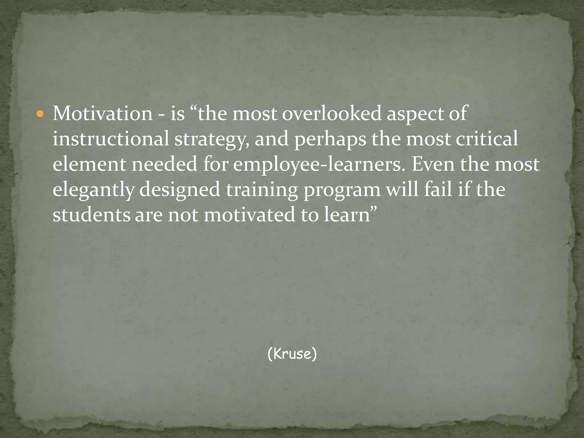 Gagne’s Nine Events of Instruction(Kearsley, 2009)