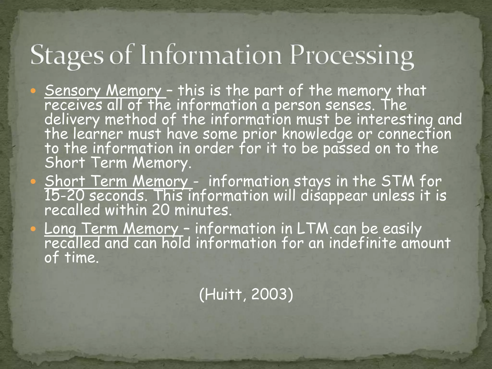 operant conditioning -  occurs when a persons response is reinforced through feedback. The feedback can be positive or negative.Key Points of Behaviorism