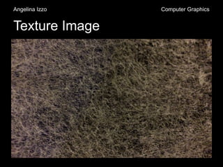 Texture Image
Angelina Izzo Computer Graphics
 