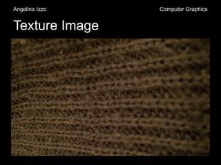 Texture Image
Angelina Izzo Computer Graphics
 