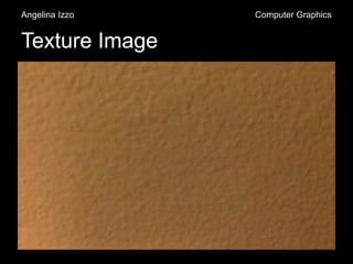 Texture Image
Angelina Izzo Computer Graphics
 