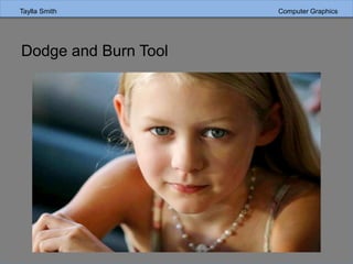 Taylla Smith Computer Graphics
Dodge and Burn Tool
 