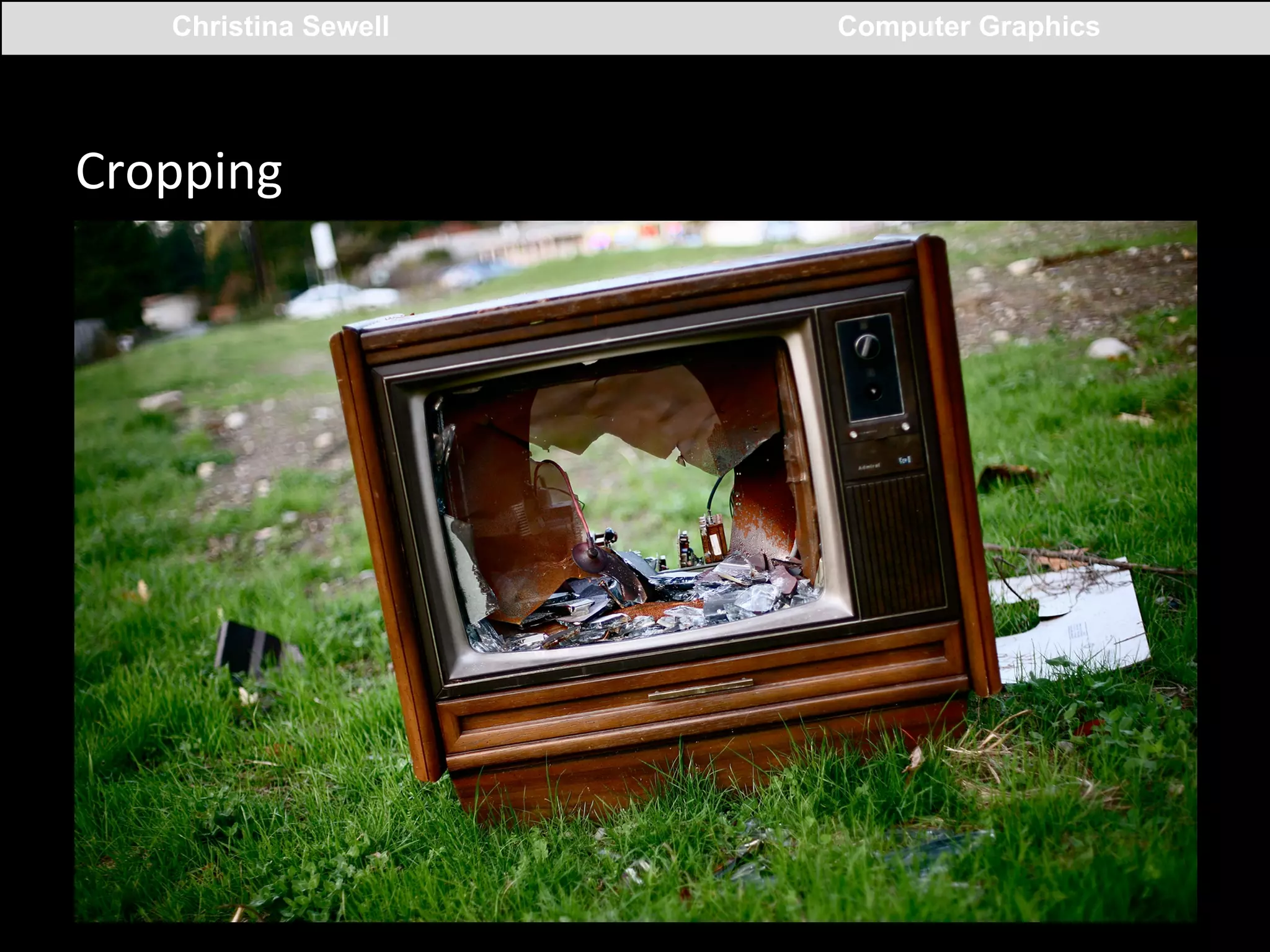 Christina Sewell

Cropping	
  

Computer Graphics

 