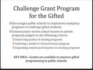 Florida Statutes Relevant to Gifted | PPTX