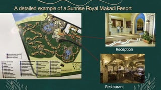 A detailed example of a Sunrise Royal Makadi Resort
Reception
Restaurant
 