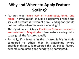 Data Preprocessing:Feature scaling methods | PPT