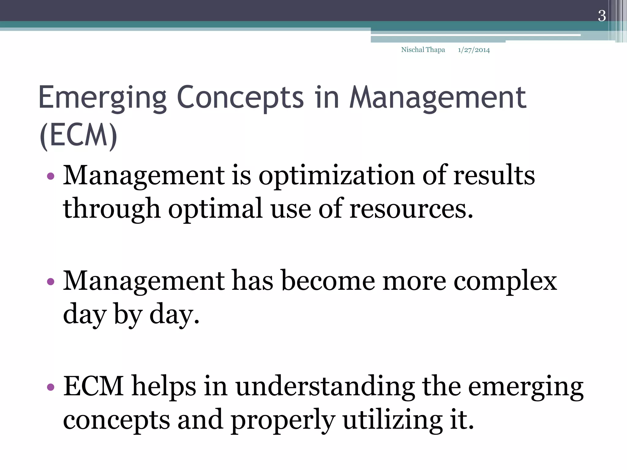 Assignment 4 open learning in emerging concepts in management | PPTX