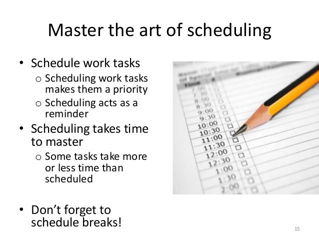 Image result for Master the art of scheduling
