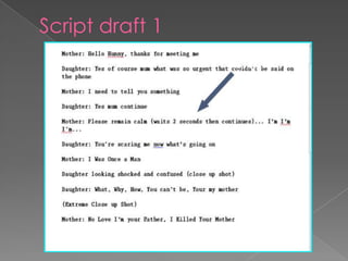 Script draft 1
 