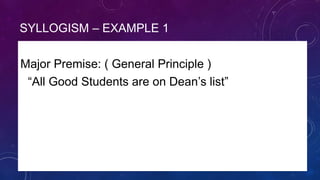 Deductive reasoning | PPTX