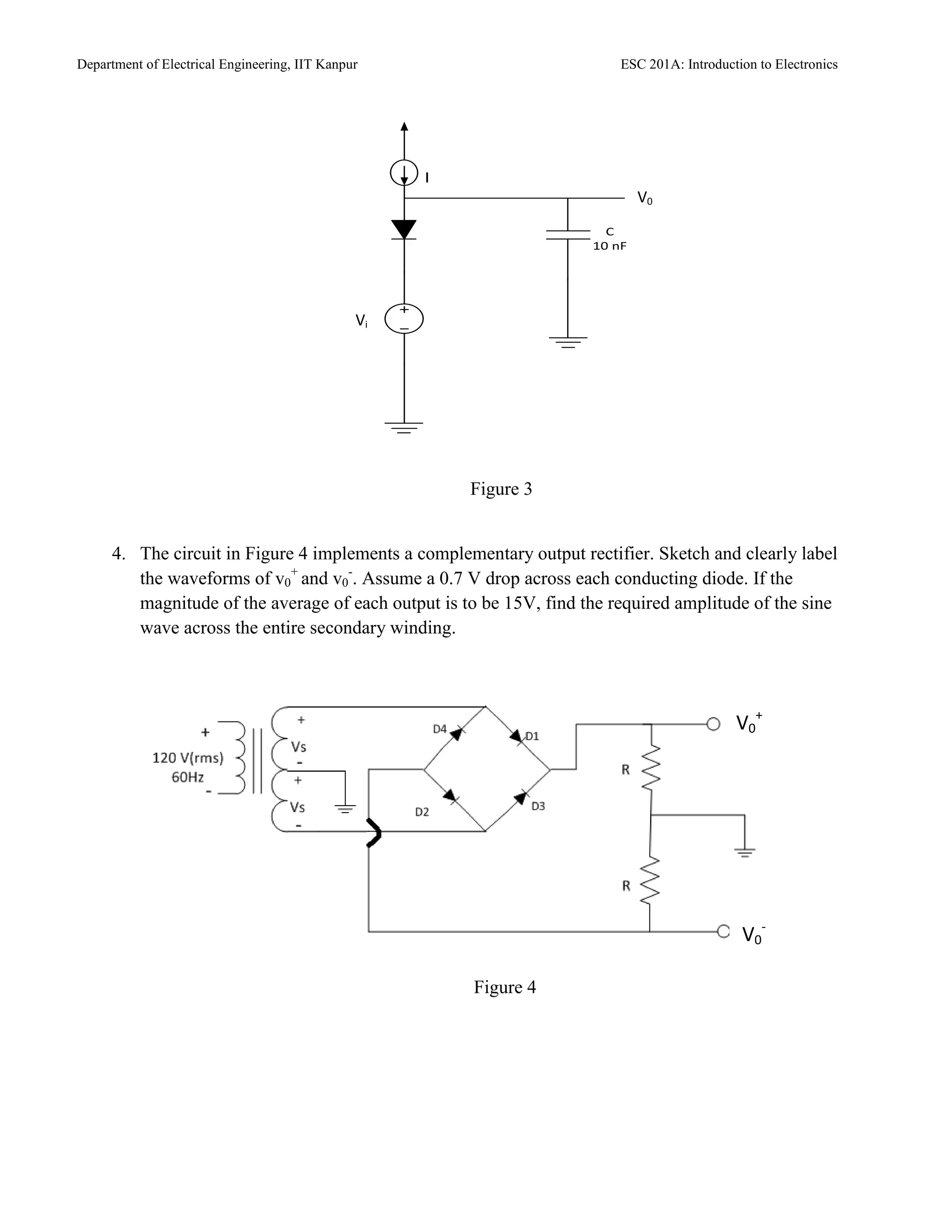 questions on diode analysis: Assignment6 | PDF