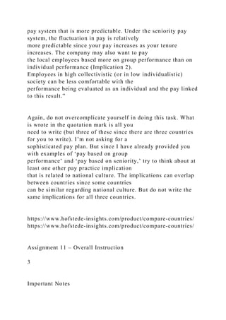 Assignment 6 – Overall Instruction 1 Assignment 6 Pay.docx