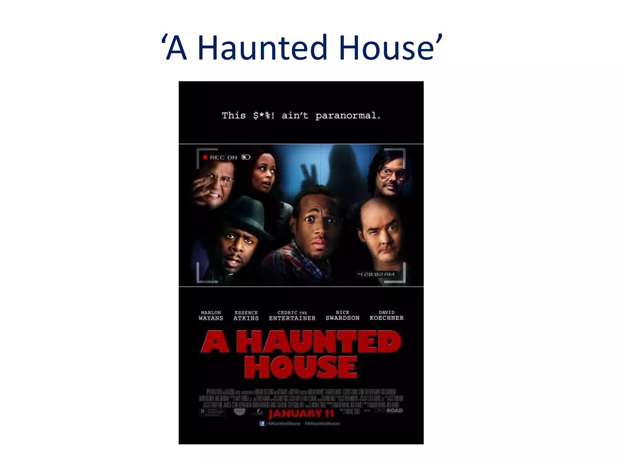 ‘A Haunted House’ 
 