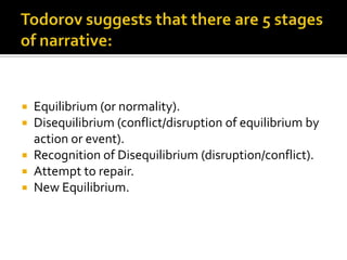  Equilibrium (or normality).
 Disequilibrium (conflict/disruption of equilibrium by
  action or event).
 Recognition of Disequilibrium (disruption/conflict).
 Attempt to repair.
 New Equilibrium.
 