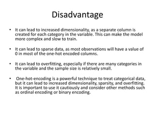 Data Preprocessing: One Hot Encoding Method | PPT | Free Download
