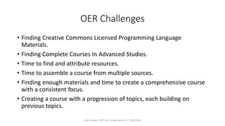 Open Educational Resources (OER) Benefits And Challenges | PPTX