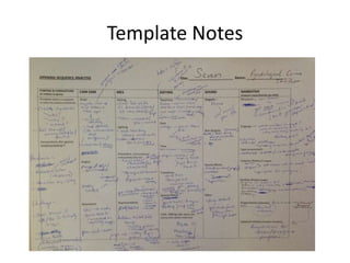 Template Notes
 
