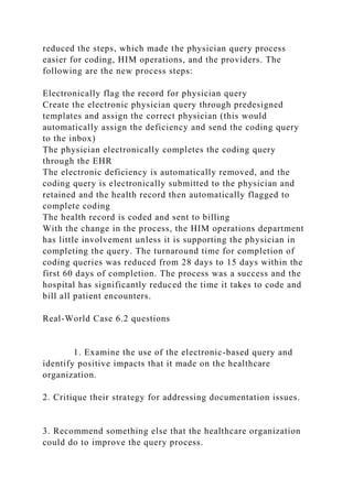 Assignment answer real world case 6.1 and 6.2 questions; at leas.docx