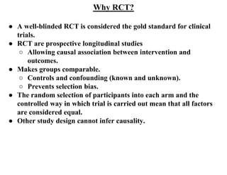 Prospective Rct Randomized controlled trials: Triple Blind | PPTX