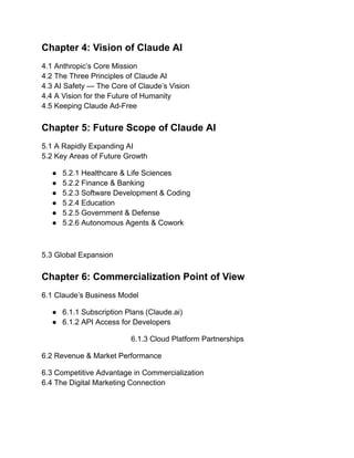 Claude AI: Comprehensive Study on History, Vision, Future Scope ...