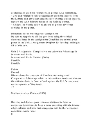 Assignment Comparative and Absolute Advantage in International Tr.docx