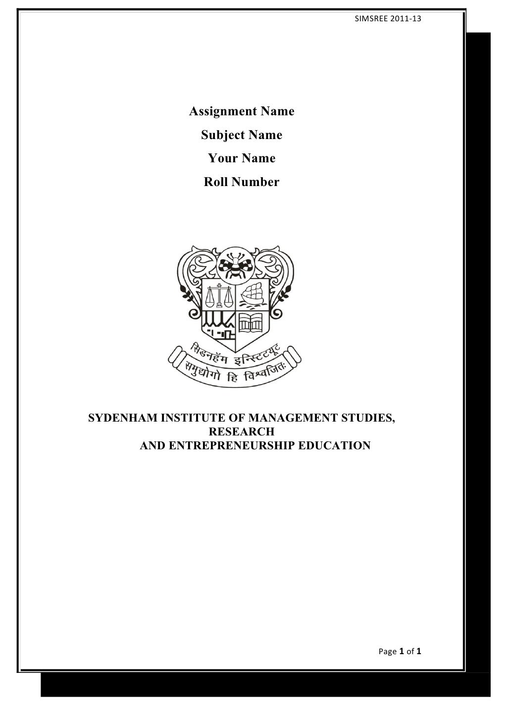 university of pretoria assignment cover page