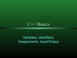Declaration of variables | PPT