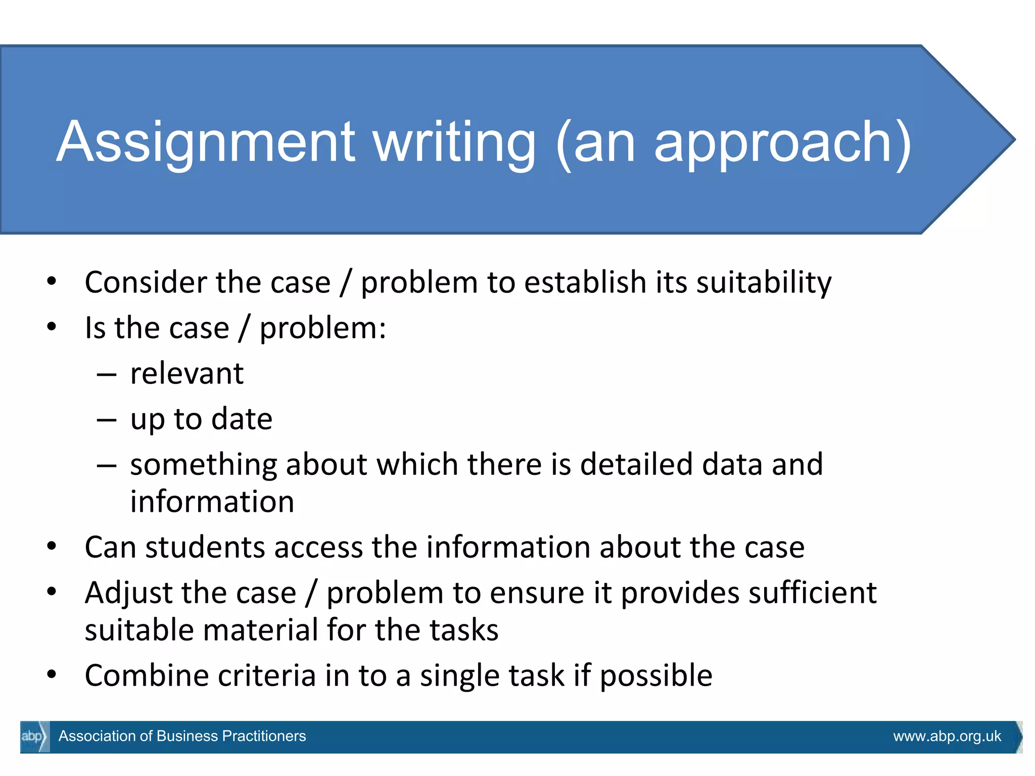 Assignment design 180213 | PPTX | Educational Assessment | Education
