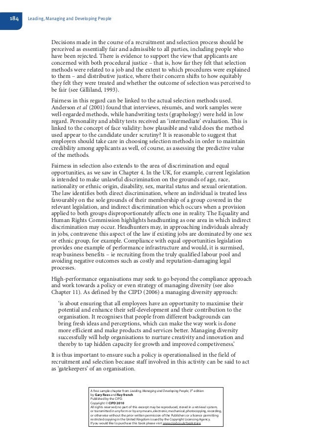 Cipd level 5 chr assignment answers picture