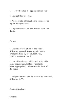 Assignment Grading Rubric Course Gb590 Unit 3 Docx