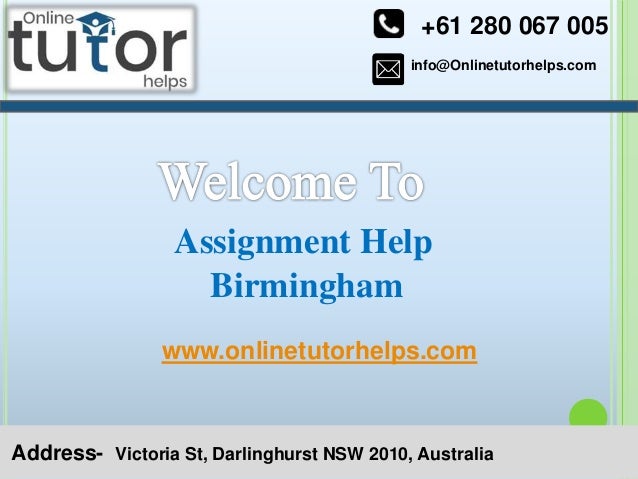 info@Onlinetutorhelps.com
+61 280 067 005
Address- Victoria St, Darlinghurst NSW 2010, Australia
Assignment Help
Birmingham
www.onlinetutorhelps.com
 