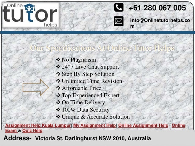 info@Onlinetutorhelps.co
m
+61 280 067 005
Address- Victoria St, Darlinghurst NSW 2010, Australia
Assignment Help Kuala Lumpur| My Assignment Help| Online Assignment Help | Online
Exam & Quiz Help
No Plagiarism
24*7 Live Chat Support
Step By Step Solution
Unlimited Time Revision
Affordable Price
Top Experienced Expert
On Time Delivery
100% Data Security
Unique & Accurate Solution
 
