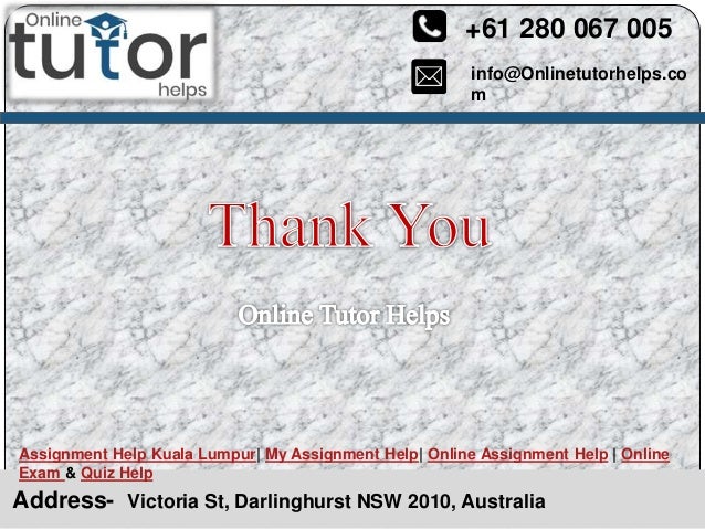 info@Onlinetutorhelps.co
m
+61 280 067 005
Address- Victoria St, Darlinghurst NSW 2010, Australia
Assignment Help Kuala Lumpur| My Assignment Help| Online Assignment Help | Online
Exam & Quiz Help
 
