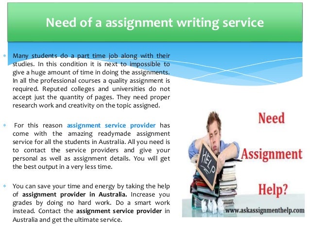 Who can help do assignment