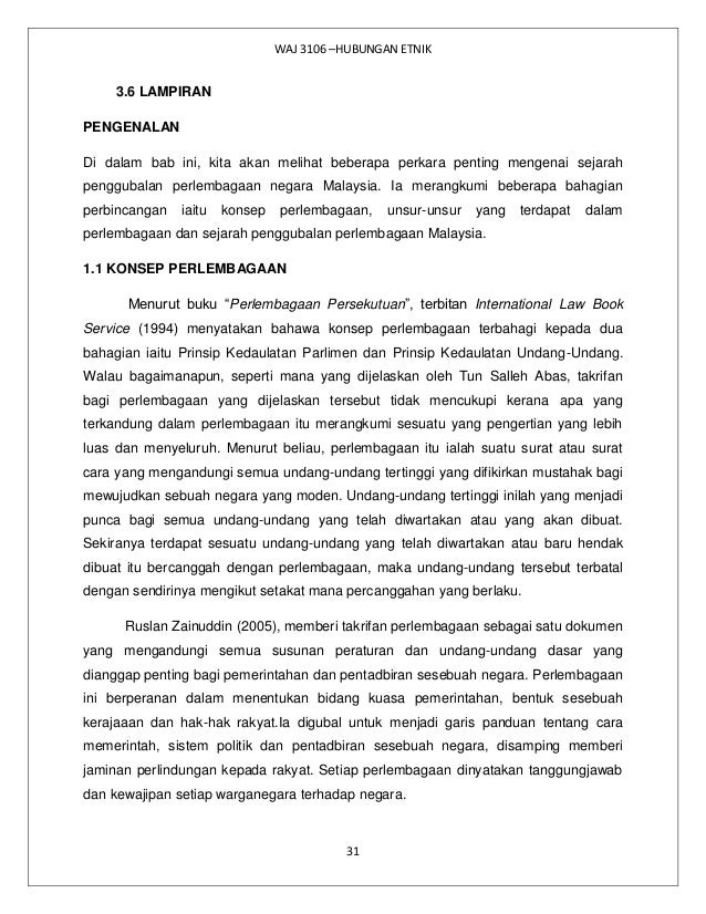 Contoh Assignment Hubungan Etnik Sem 1 - Contoh 193