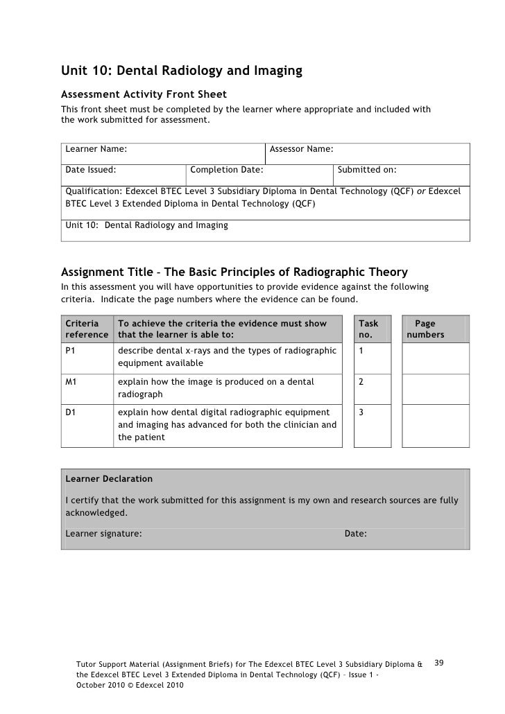 Health and social care unit 10 assignment brief 03 picture