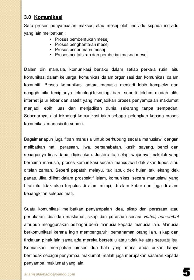 Assignment Komunikasi Berkesan