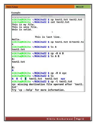 Linux/Unix Commands | PDF