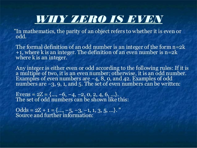 Zero Is Even Or Odd Zero Is Positive Or Negative Zero Is Even Or Odd Zero Is Positive Or Negative