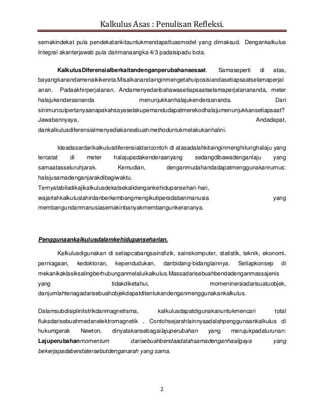 Assignment Math Kalkulus Asas
