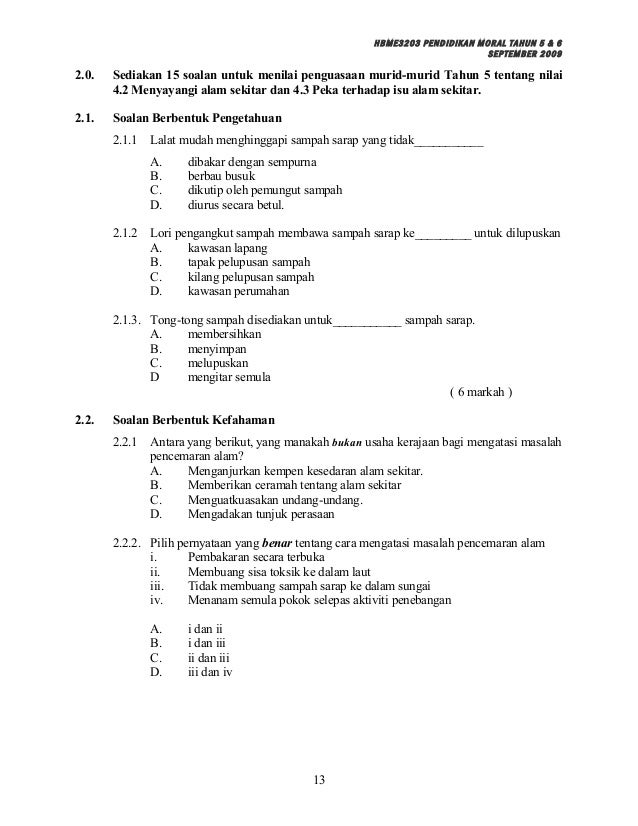 Assignment moral sem sept2009